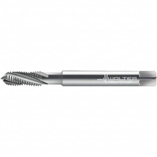 Spiral Flute Tap: 3/8-16, DIN 2184-1, 4 Flute, Semi-Bottoming, 3B Class of Fit, High Speed Steel, Bright/Uncoated MPN:5078189