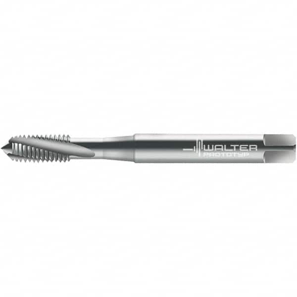 Spiral Flute Tap: #4-48, DIN 2184-1, 3 Flute, Semi-Bottoming, 3B Class of Fit, High Speed Steel, Bright/Uncoated MPN:5078563