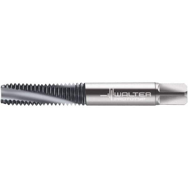 Spiral Flute Tap: #6-32, UNC, 3 Flute, Modified Bottoming, 3B Class of Fit, Powdered Metal, Bright/Uncoated MPN:5080141