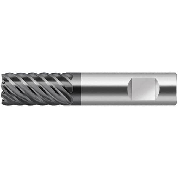 Square End Mill: 0.236'' Dia, 1/2'' LOC, 0.236'' Shank Dia, 2.244'' OAL, 6 Flutes, Solid Carbide MPN:5082620