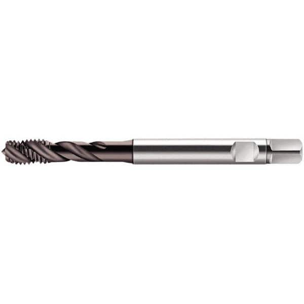 Spiral Flute Tap: M2.50 x, 0.45, Metric, 3 Flute, Modified Bottoming, 6HX Class of Fit, Cobalt, Hardlube Finish MPN:5101671