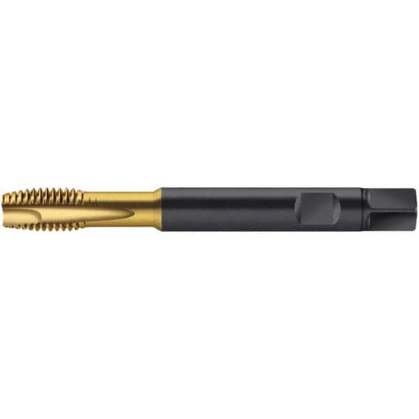 Spiral Point Tap: M20 x 2.5, Metric, 4 Flutes, Plug, 6HX, Cobalt, TiN Finish MPN:5101674