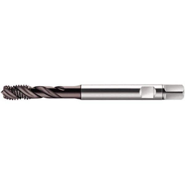 Spiral Flute Tap: M10 x 1.50, Metric, 3 Flute, Modified Bottoming, 6HX Class of Fit, Cobalt, Hardlube Finish MPN:5101703