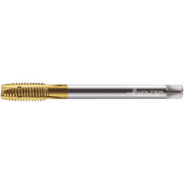 Spiral Point Tap: M12x1.75 Metric, 3 Flutes, Plug Chamfer, 6H Class of Fit, High-Speed Steel-E-PM, TiN Coated MPN:5200447