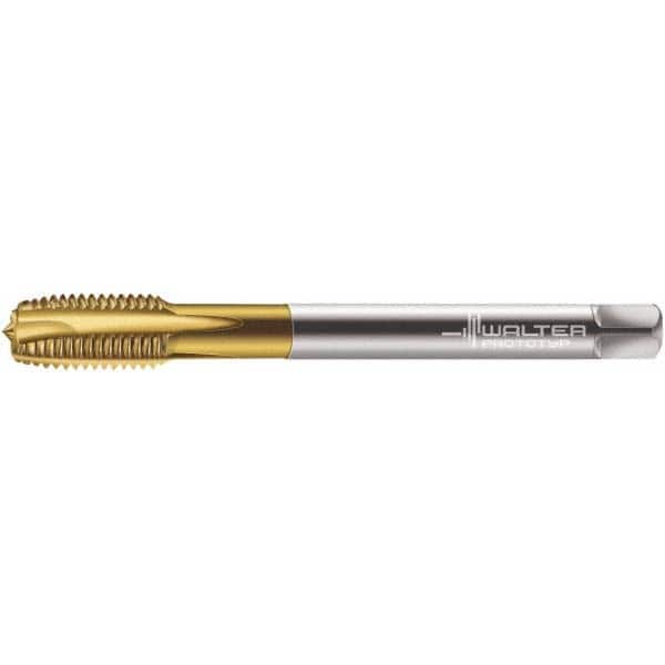 Spiral Point Tap: M16x2 Metric, 3 Flutes, Plug Chamfer, 6H Class of Fit, High-Speed Steel-E-PM, TiN Coated MPN:5200452
