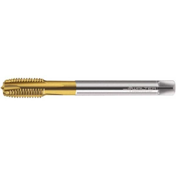 Spiral Point Tap: MF12x1.5 Metric Fine, 4 Flutes, Plug Chamfer, 6H Class of Fit, High-Speed Steel-E-PM, TiN Coated MPN:5200808