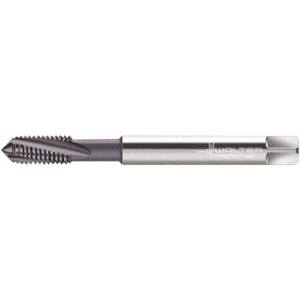 Spiral Flute Tap: #10-32, UNJF, 3 Flute, Modified Bottoming, 3B Class of Fit, Powdered Metal, AlCrN Finish MPN:5344188