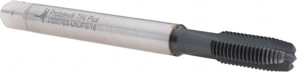 Spiral Point Tap: 5/16-24 UNF, 3 Flutes, Plug Chamfer, 3B Class of Fit, High-Speed Steel-E-PM, AlCrN Coated MPN:5344194