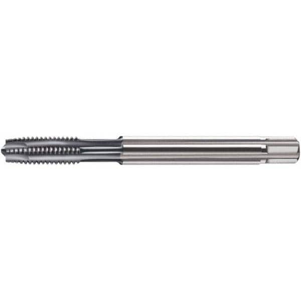 Spiral Point Tap: MF10x1 Metric Fine, 4 Flutes, Plug Chamfer, 6H Class of Fit, Solid Carbide, TiCN Coated MPN:5344202