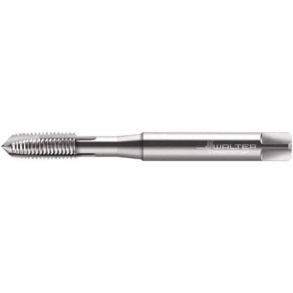 Spiral Point Tap: M6 x 1, Metric, 2 Flutes, Plug, 4H, Cobalt, Bright Finish MPN:6149100