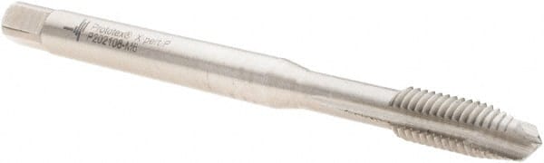 Spiral Point Tap: M6x1 Metric, 3 Flutes, Plug Chamfer, 6H Class of Fit, High-Speed Steel-E, Bright/Uncoated MPN:6149107