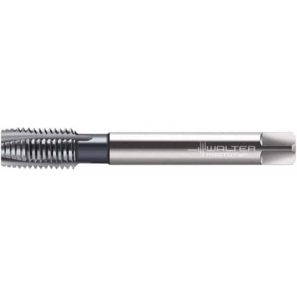 Spiral Point Tap: M8x1.25 Metric, 3 Flutes, Plug Chamfer, 6H Class of Fit, High-Speed Steel-E, TiCN Coated MPN:6149708