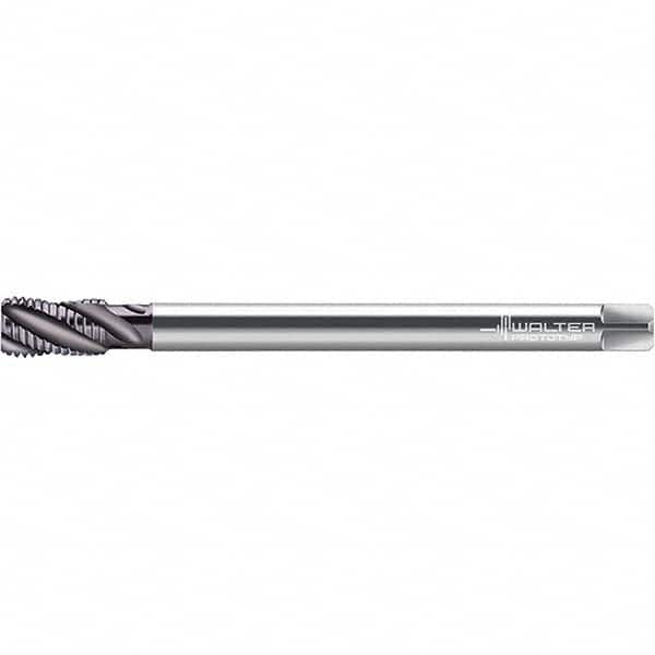 Spiral Flute Tap: M8 x 1.25, Metric, 3 Flute, Modified Bottoming, 6HX Class of Fit, Cobalt, Hardlube Finish MPN:6149812