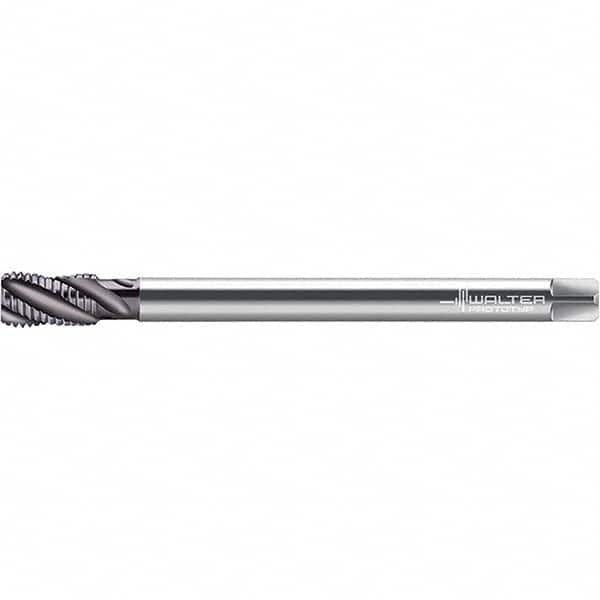 Spiral Flute Tap: M12 x 1.75, Metric, 4 Flute, Modified Bottoming, 6HX Class of Fit, Cobalt, Hardlube Finish MPN:6149814