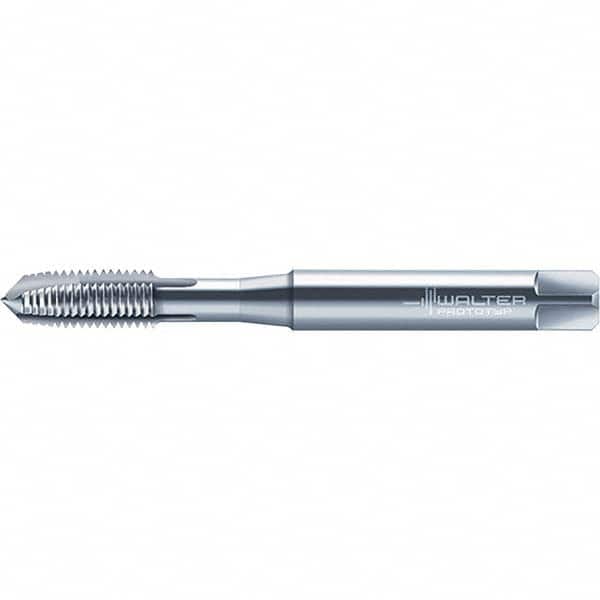 Spiral Point Tap: M1.2x0.25 Metric, 2 Flutes, Plug Chamfer, 6H Class of Fit, High-Speed Steel-E, Bright/Uncoated MPN:6159833