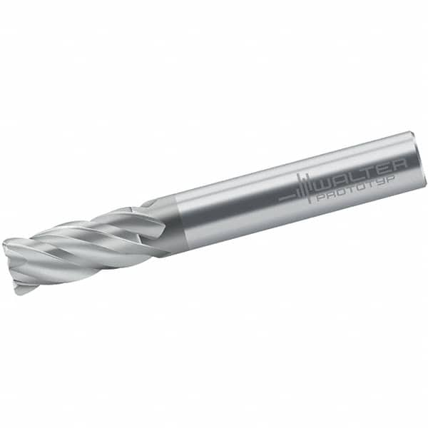 Corner Radius End Mill: 8 mm Dia, 19 mm LOC, 2 mm Radius, 4 Flutes, Solid Carbide MPN:6231728