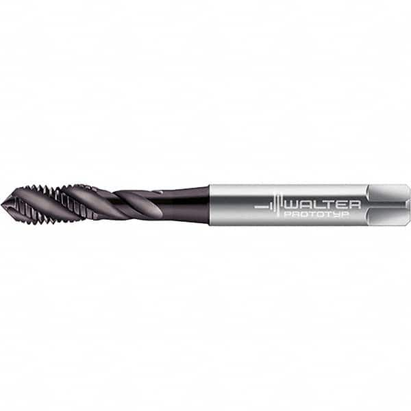 Spiral Flute Tap: #8-32, UNC, 3 Flute, Modified Bottoming, 2B Class of Fit, Powdered Metal, Hardlube Finish MPN:6245707