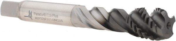 Spiral Flute Tap: 5/8-11, UNC, 4 Flute, Modified Bottoming, 2B Class of Fit, Powdered Metal, Hardlube Finish MPN:6245713