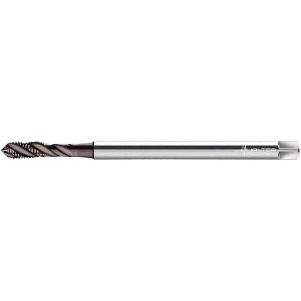 Spiral Flute Tap: M10 x 1.50, Metric, 3 Flute, Modified Bottoming, 6H Class of Fit, Cobalt, Bright/Uncoated MPN:6268348