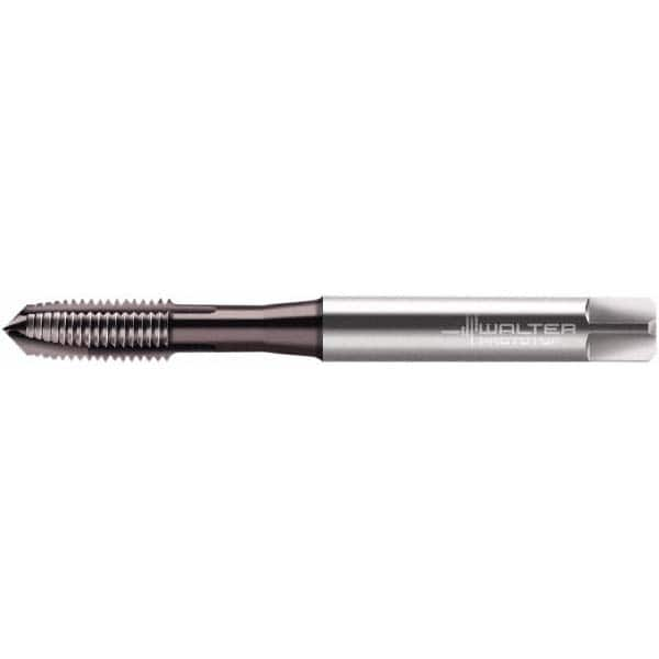 Spiral Point Tap: M5x0.8 Metric, 3 Flutes, Plug Chamfer, 6H Class of Fit, High-Speed Steel-E-PM, THL Coated MPN:6432510