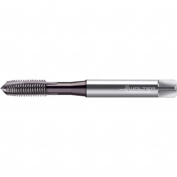 Spiral Point Tap: #8-32, UNC, 3 Flutes, Plug, 2B, Powdered Metal, Hardlube Finish MPN:6432598