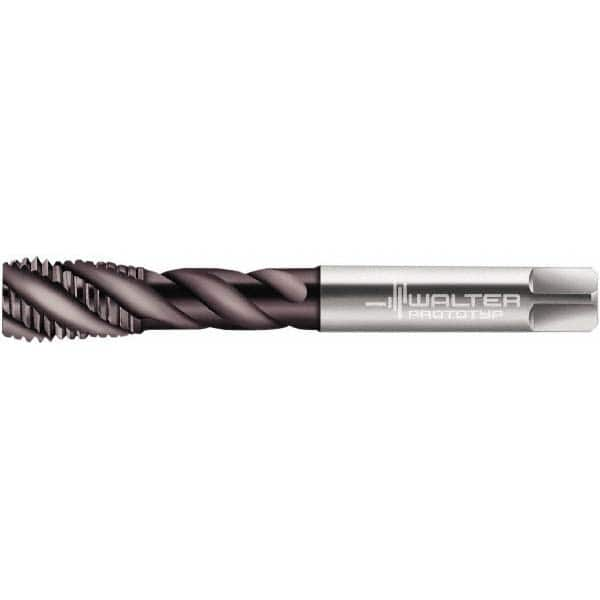 Spiral Point Tap: 3/4-16 UNF, 4 Flutes, Plug Chamfer, 2B Class of Fit, High-Speed Steel-E-PM, THL Coated MPN:6432614