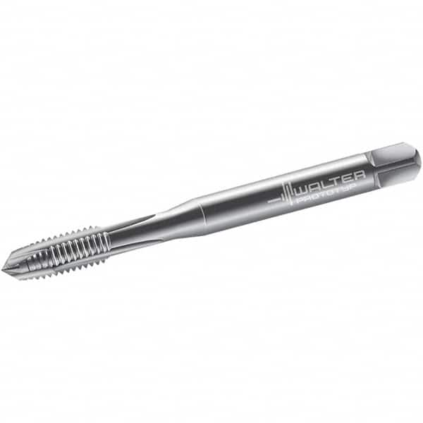 Spiral Point Tap: M2.5x0.45 Metric, 2 Flutes, Plug Chamfer, 6H Class of Fit, High-Speed Steel-E, Bright/Uncoated MPN:6476074