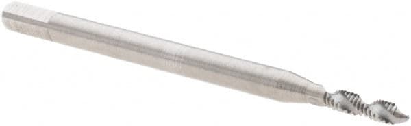 Spiral Flute Tap: M1.60 x 0.35, Metric, 2 Flute, Modified Bottoming, 6H Class of Fit, Cobalt, Bright/Uncoated MPN:6476081