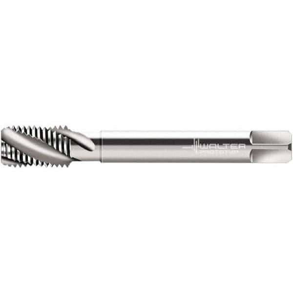 Spiral Flute Tap: M8 x 1.25, Metric, 2 Flute, Modified Bottoming, 6H Class of Fit, Cobalt, Bright/Uncoated MPN:6476093