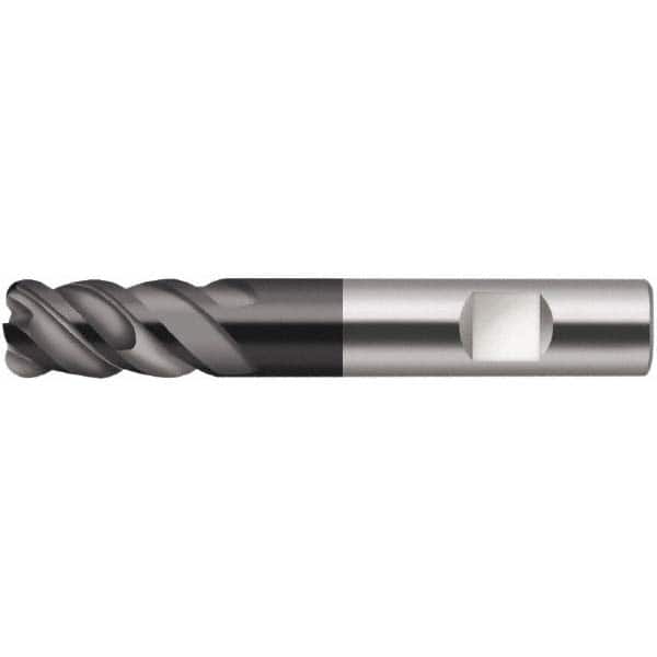 Corner Radius End Mill: 1/4