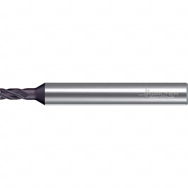 Square End Mill: 0.118'' Dia, 13/64'' LOC, 0.236'' Shank Dia, 1.969'' OAL, 4 Flutes, Solid Carbide MPN:6579652