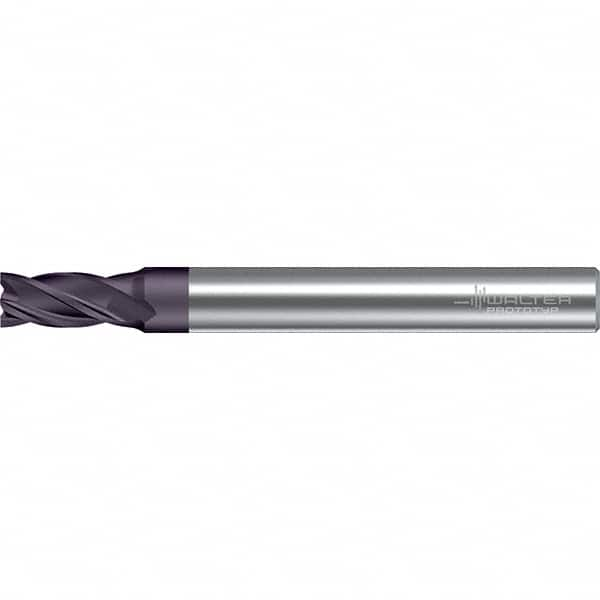 Square End Mill: 0.197'' Dia, 0.4'' LOC, 0.236'' Shank Dia, 2.126'' OAL, 4 Flutes, Solid Carbide MPN:6579654