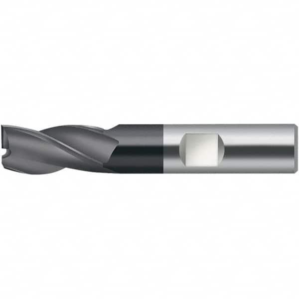 Square End Mill: 0.098'' Dia, 0.1'' LOC, 0.236'' Shank Dia, 1.969'' OAL, 3 Flutes, Solid Carbide MPN:6959883