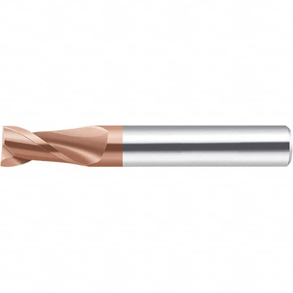 Square End Mill: 0.118'' Dia, 19/64'' LOC, 0.157'' Shank Dia, 2.244'' OAL, 2 Flutes, Solid Carbide MPN:7022531