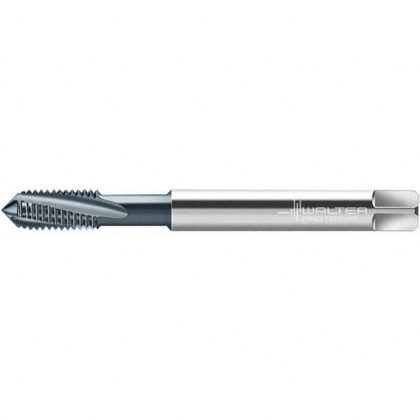 Spiral Flute Tap: M2 x 0.40, Metric, 3 Flute, 6HX Class of Fit, High Speed Steel, TiN Finish MPN:7513051