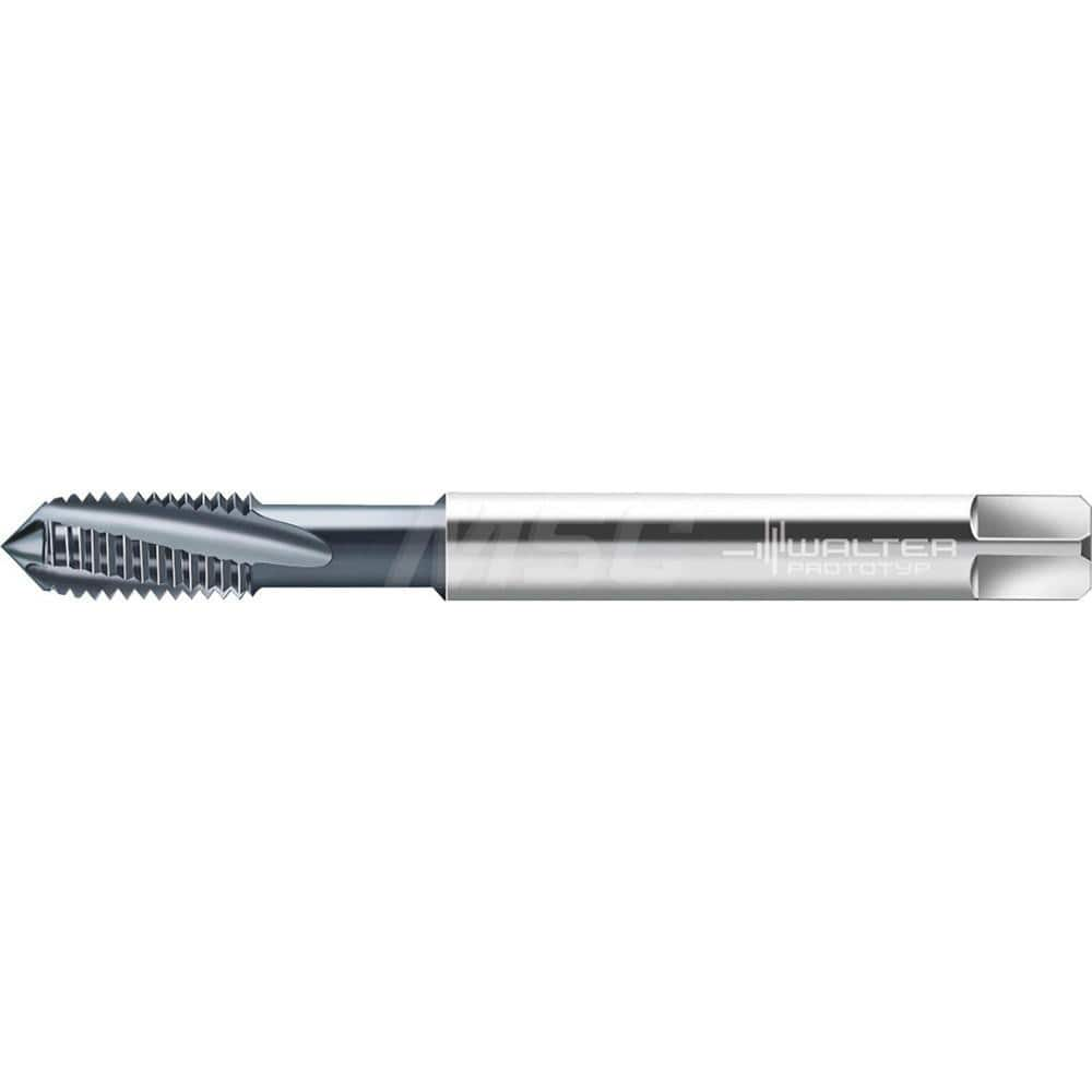 Spiral Flute Tap: #8-36, UNF, 3 Flute, Semi-Bottoming, 3B Class of Fit, High Speed Steel-E-PM, TiCN Finish MPN:7513079