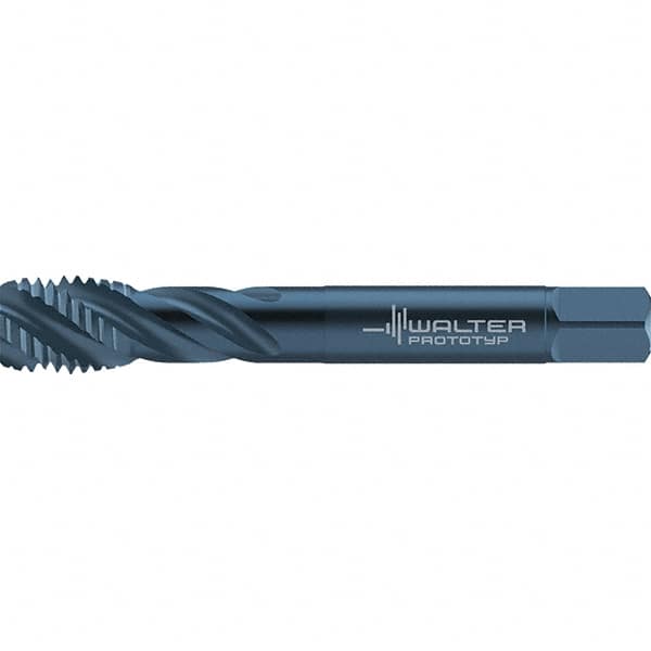 Spiral Flute Tap: 7/16-14, UNC, 3 Flute, Semi-Bottoming, 2B & 3B Class of Fit, High Speed Steel, Oxide Finish MPN:7557040