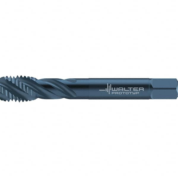 Spiral Flute Tap: M12, Metric, 4 Flute, Semi-Bottoming, 6HX Class of Fit, High Speed Steel, Oxide Finish MPN:7557148