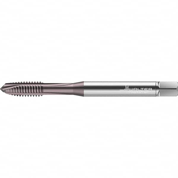 Spiral Point Tap: #10-24, UNC, 3 Flutes, Plug, 2B, High Speed Steel, TiAlN Finish MPN:7557158