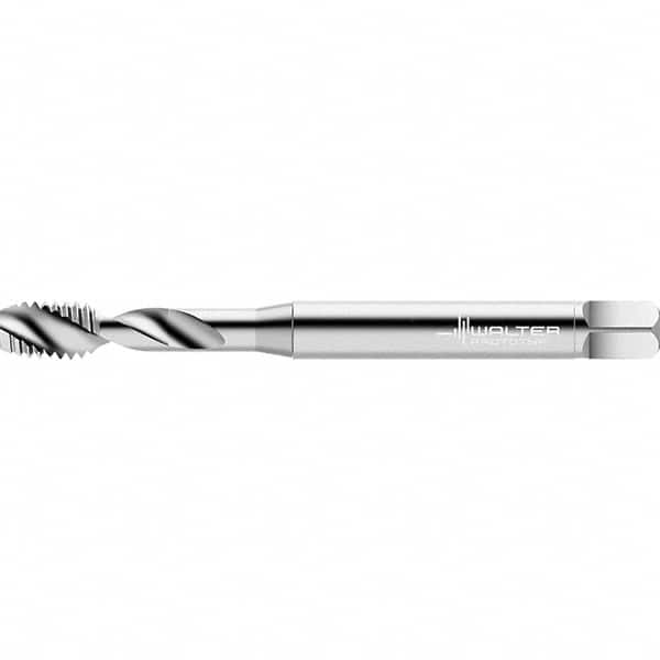 Spiral Flute Tap: M4, Metric, 2 Flute, Semi-Bottoming, 2B Class of Fit, High Speed Steel, Bright/Uncoated MPN:7569506