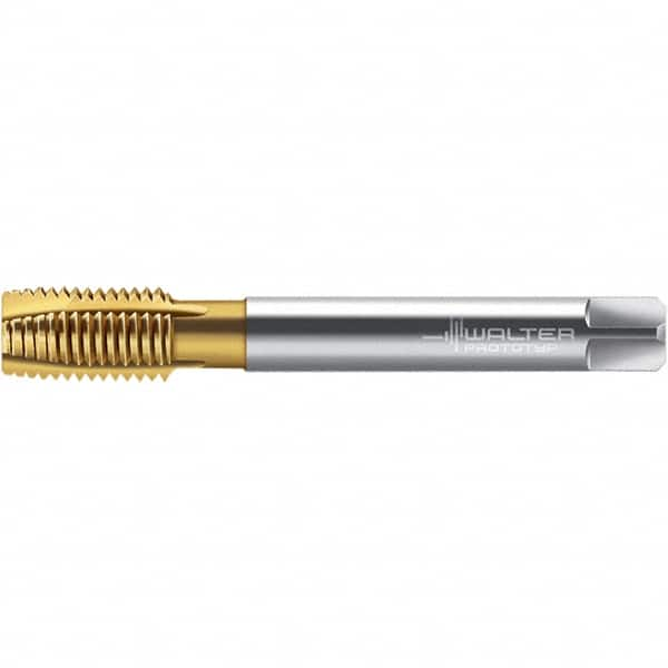 Spiral Point Tap: 1/2-13, UNC, 4 Flutes, Plug, 2B, High Speed Steel, TiN Finish MPN:7606588