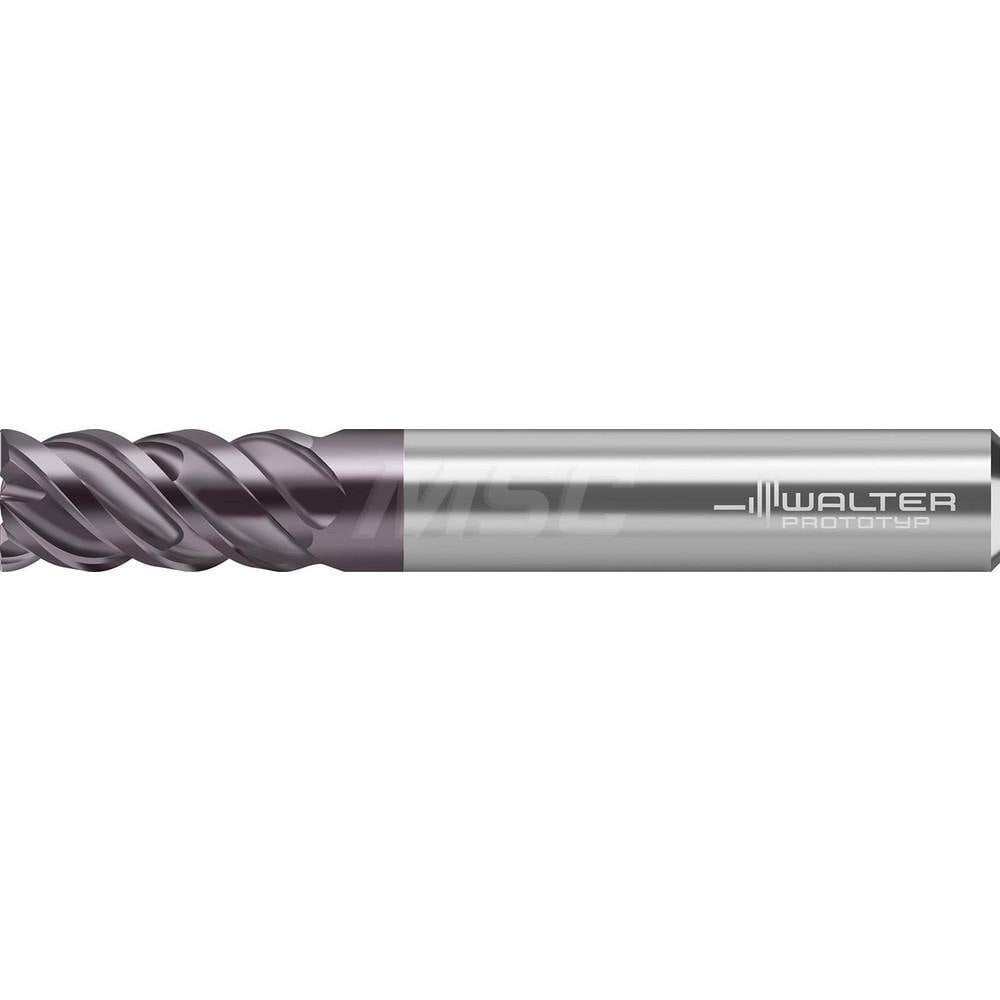 Square End Mill: 1/2'' Dia, 1-1/4'' LOC, 1/2'' Shank Dia, 3-1/2'' OAL, 4 Flutes, Solid Carbide MPN:7810021