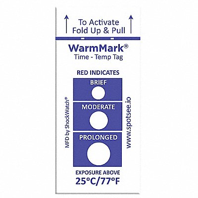 Temperature Indicator Label Heat PK100 MPN:WM 25/77