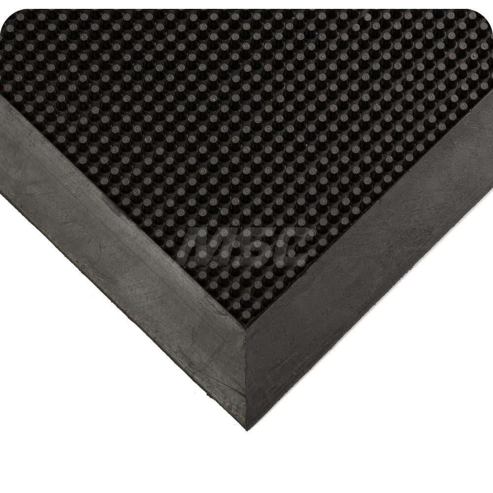 Entrance Mat: 5' Long, 3' Wide, Natural Rubber Surface MPN:220.12x3x5BK