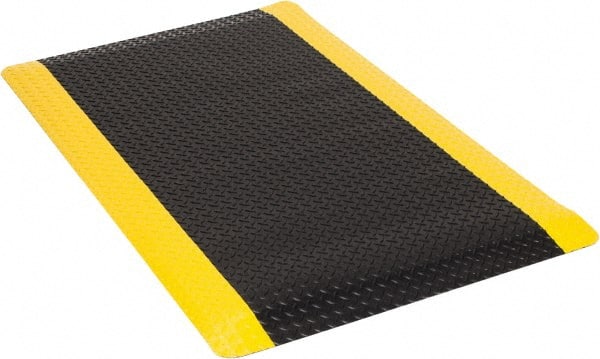 Anti-Fatigue Mat: 5' Long, 3' Wide, 1 Thick, Vinyl, Beveled Edges, Medium-Duty MPN:497.1x3x5BYL