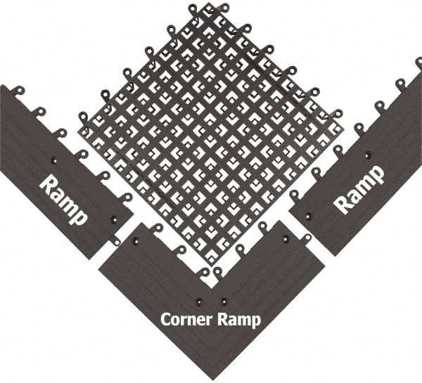 Anti-Fatigue Modular Tile Mat: Dry & Wet Environment, 18