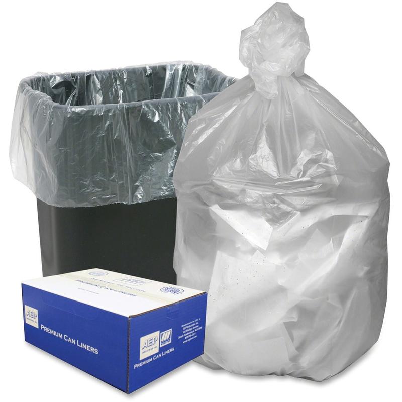 Good  n Tuff Resin Waste Can Liners, 16 Gallon, Natural, Box Of 1,000 Liners (Min Order Qty 2) MPN:GNT2433