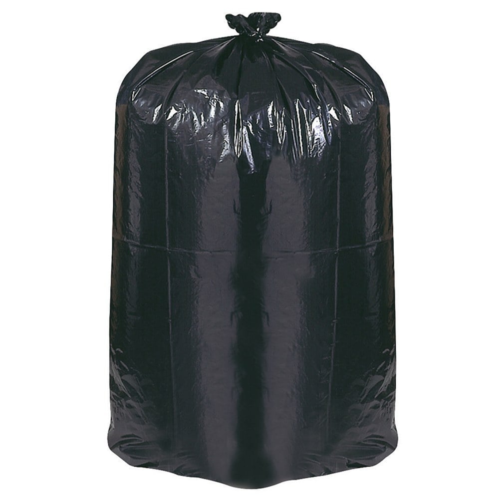 Webster EarthSense 1.25 mil Trash Bags, 60 gal, 38inH x 58inW, 75% Recycled, Black, 100 Bags MPN:RNW6050