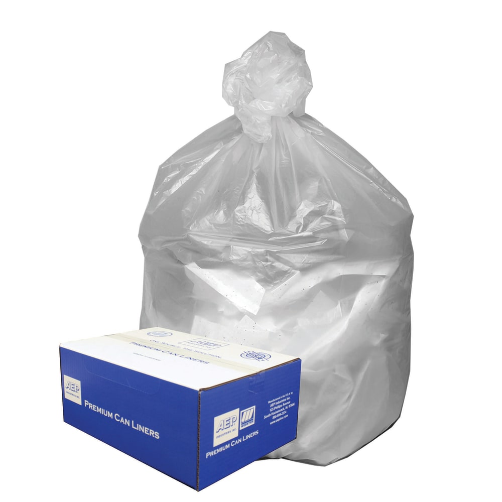 Webster Ultra Plus High-Density Trash Can Liners, 31-33 Gallons, 11 Mic Thick, 33in x 40in, Box Of 100 (Min Order Qty 3) MPN:WHD3339