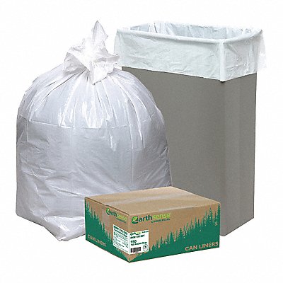 White Can Liners 16 Gal PK150 MPN:RNW1K150V